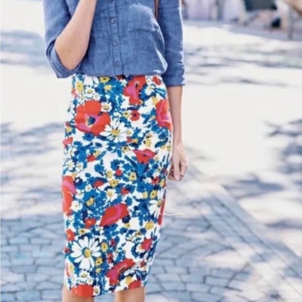 Biden Richmond Floral Pencil Skirt, Size 8